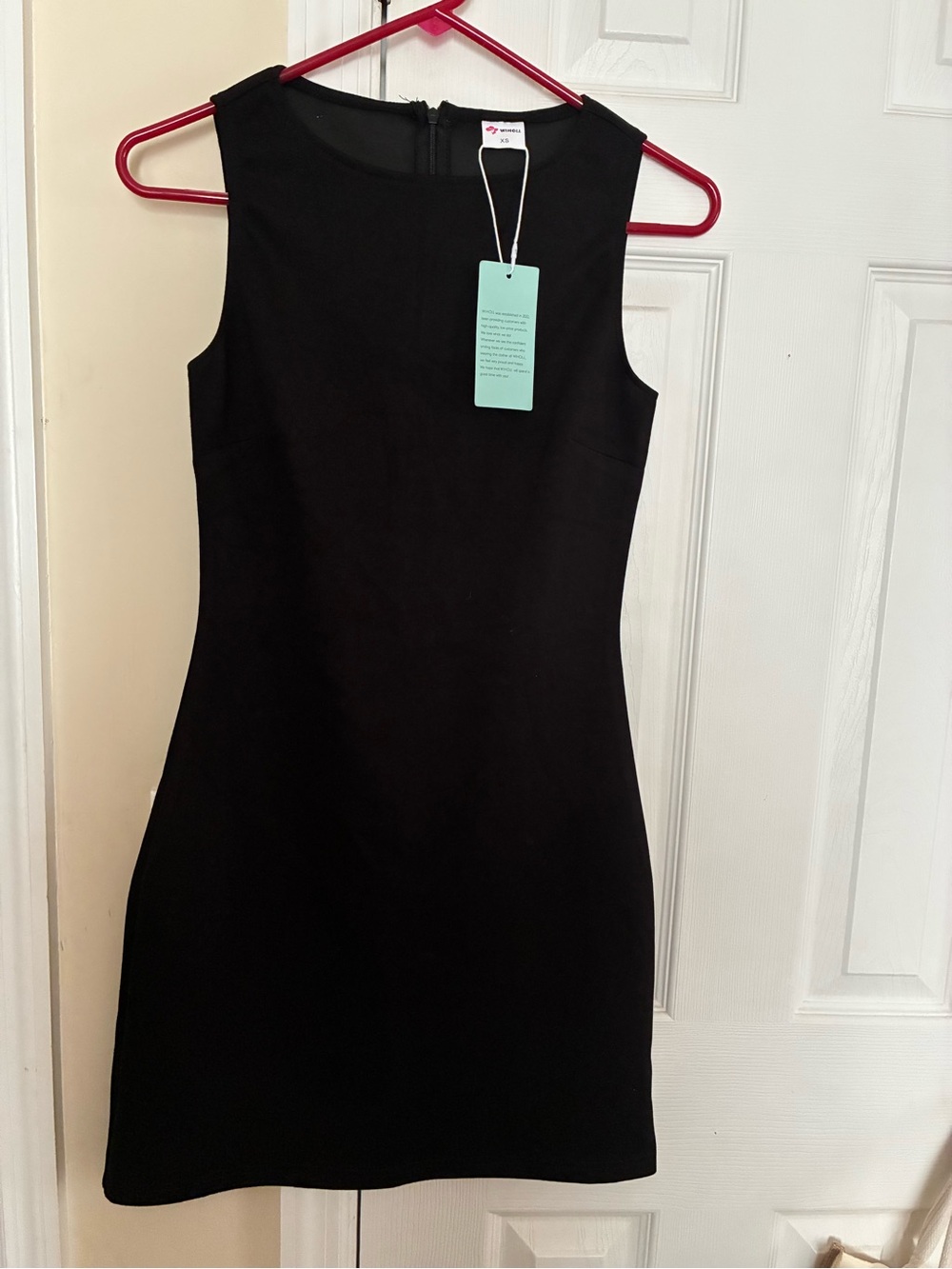 WIHOLL Casual Dresses Women Crewneck Sleeveless black size XS